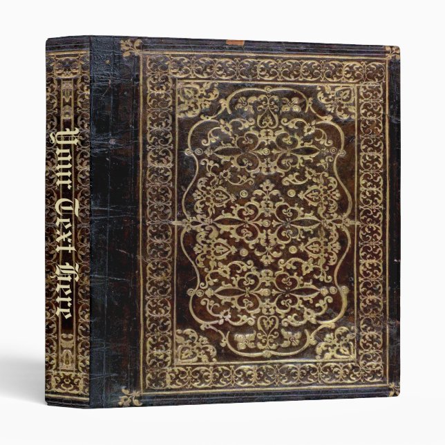 Falln Gilded Leather Tome Book Binder (Front/Spine)