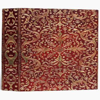 Falln Gold Swirled Red Book Binder