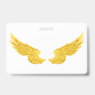 Falln Golden Angel Wings Badge