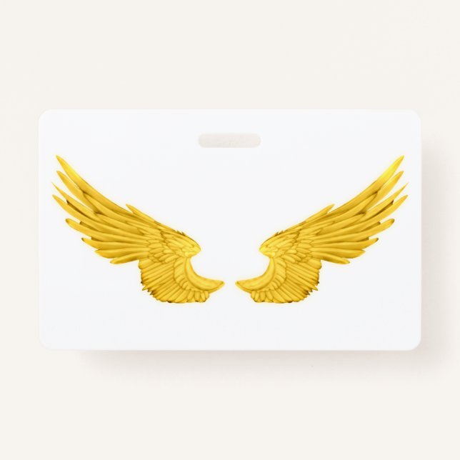 Falln Golden Angel Wings Badge (Front)