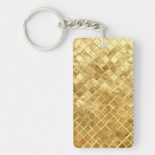Falln Golden Chequerboard Keychain