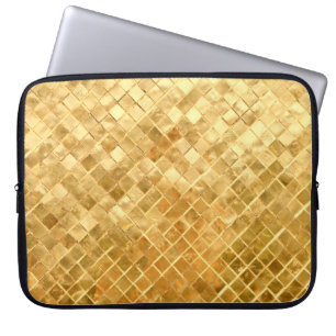 Falln Golden Chequerboard Laptop Sleeve