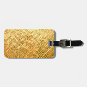 Falln Golden Chequerboard Luggage Tag