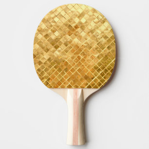 Falln Golden Chequerboard Ping Pong Paddle