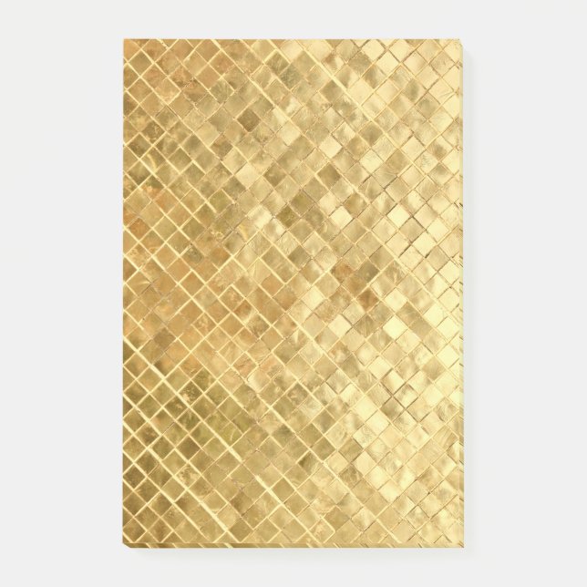 Falln Golden Chequerboard Post-it Notes (Front)