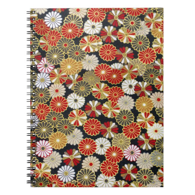 Falln Golden Chrysanthemums Notebook (Front)