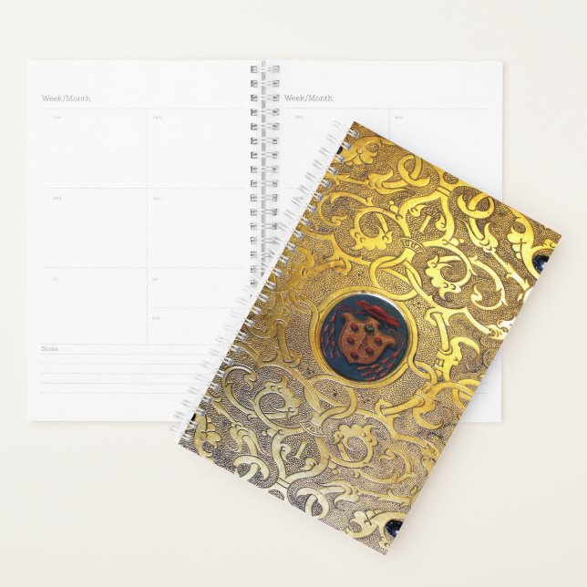 Falln Golden Swirls Planner (Display)