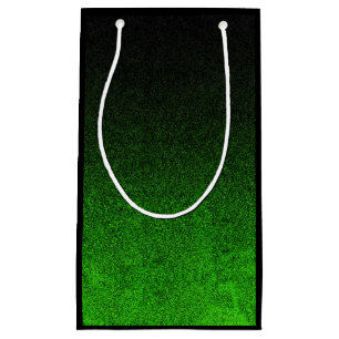 Falln Green & Black Glitter Gradient Small Gift Bag