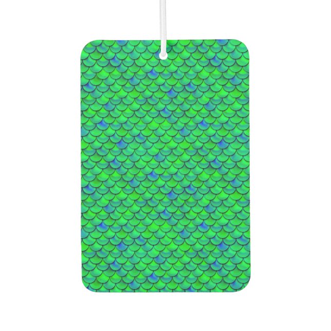 Falln Green Blue Scales Air Freshener (Front)