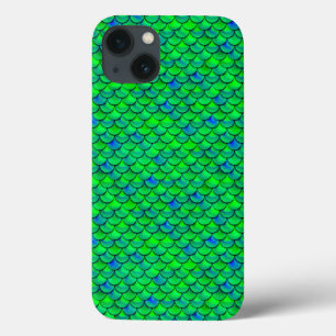 Falln Green Blue Scales iPhone 13 Case