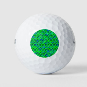 Falln Green Blue Scales Golf Balls