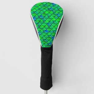Falln Green Blue Scales Golf Head Cover