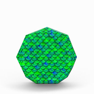 Falln Green Blue Scales Photo Block