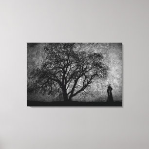 Falln Grim Reaper Original Art Boundaries Between Canvas Print