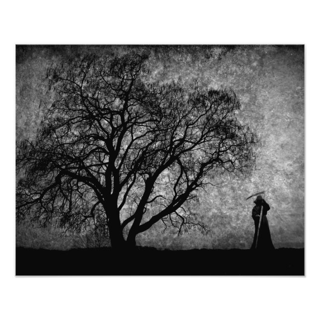 Falln Grim Reaper Original Art Boundaries Between Photo Print (Front)