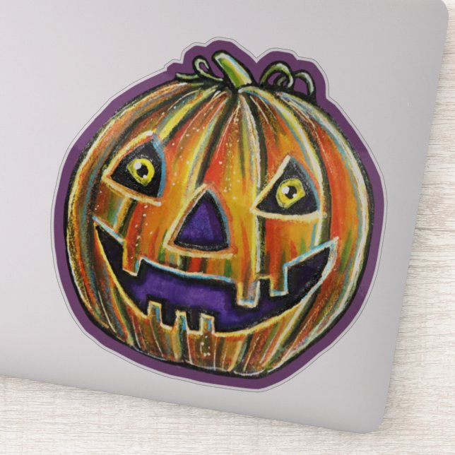 Falln Grinning Pumpkin Vintage Halloweenies (Detail)