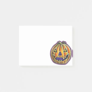 Falln Grinning Pumpkin Vintage Halloweenies Post-it Notes