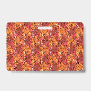 Falln Groovy Flowers Badge