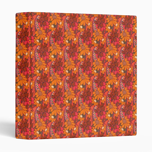 Falln Groovy Flowers Binder (Front/Spine)
