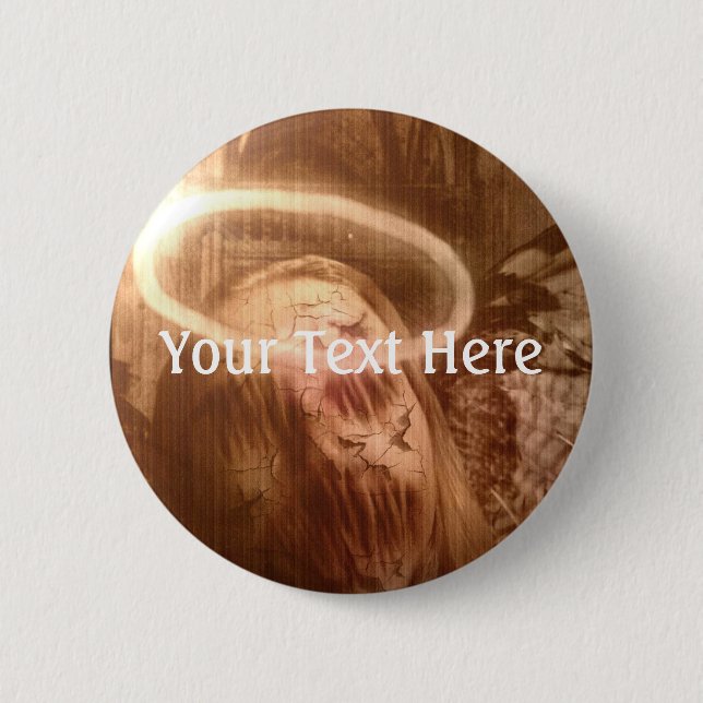 Falln Guardian Angel 2 Inch Round Button (Front)