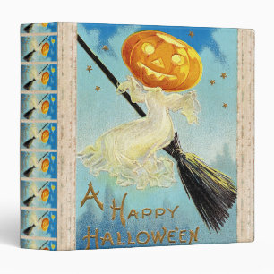 Falln Happy Halloween Pumpkin Witch Binder