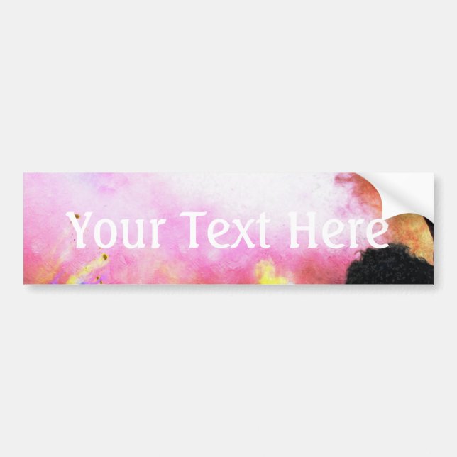 Falln Holi Colours Bumper Sticker (Front)