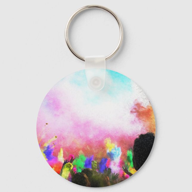 Falln Holi Colours Keychain (Front)