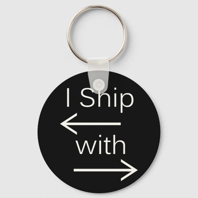 Falln I Ship It (You Choose Background Colour!) 2 Keychain (Front)