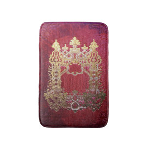 Falln Ink Stained Crimson Bath Mat