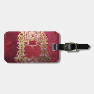 Falln Ink Stained Crimson Luggage Tag