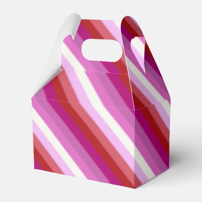 Falln Lesbian Pride Flag Favor Box (Front Side)