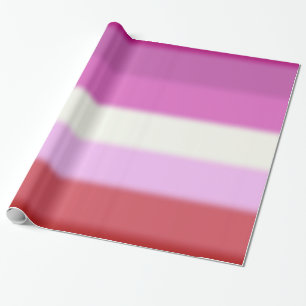 Falln Lesbian Pride Flag Wrapping Paper