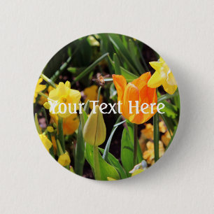 Falln Little Bee in Flight 2 Inch Round Button