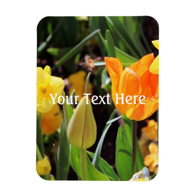 Falln Little Bee in Flight Magnet (Vertical)