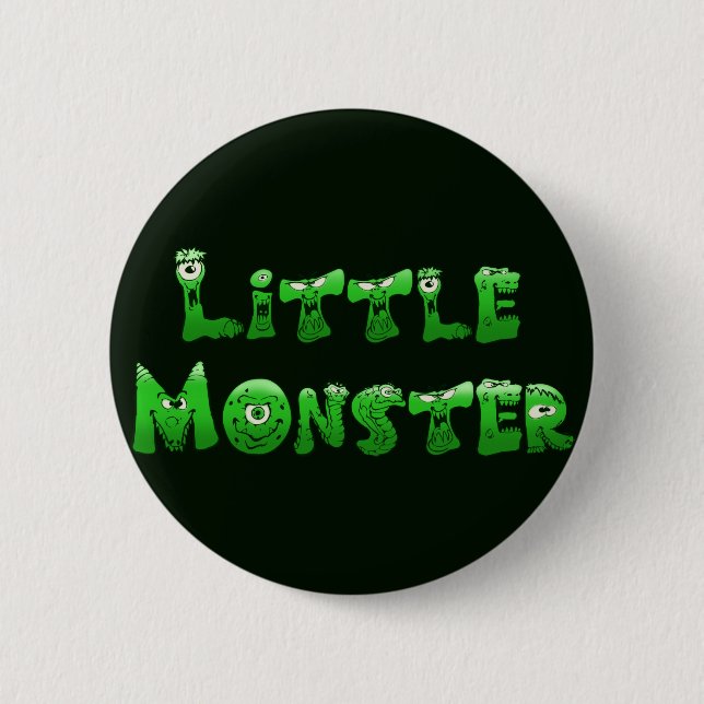 Falln Little Monster 2 Inch Round Button (Front)