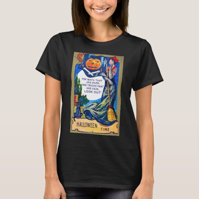 Falln Look Out Halloween Time T-Shirt (Front)