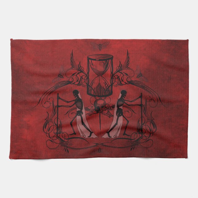 Falln Memento Mori Kitchen Towel (Horizontal)
