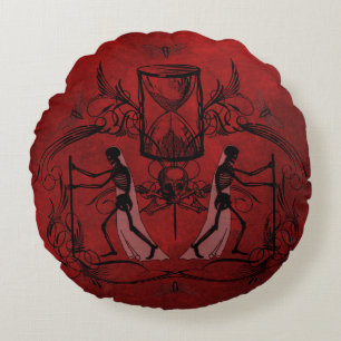 Falln Memento Mori Round Pillow