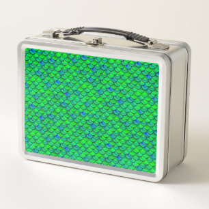 Falln Mermaid Scales Metal Lunch Box