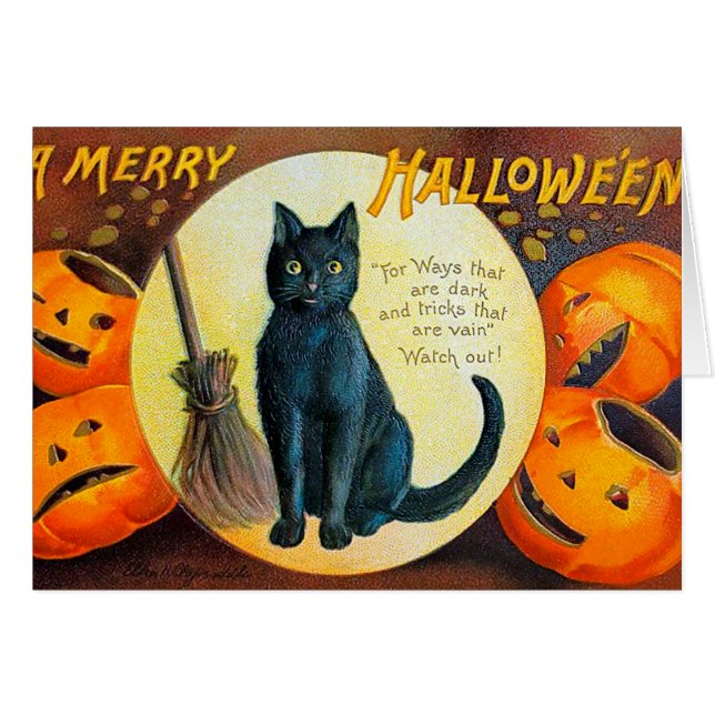 Falln Merry Halloween Cat (Front Horizontal)