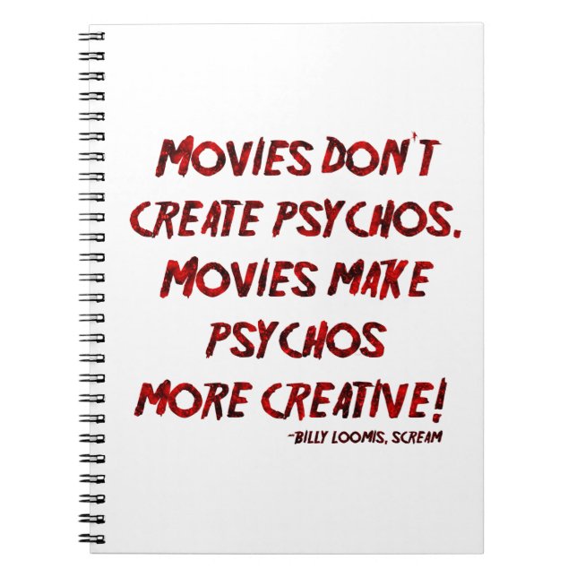 Falln Movies Don't Create Psychos Notebook (Front)