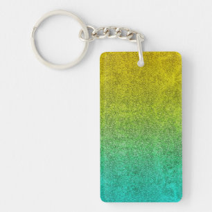 Falln Ocean Sunrise Glitter Gradient Keychain