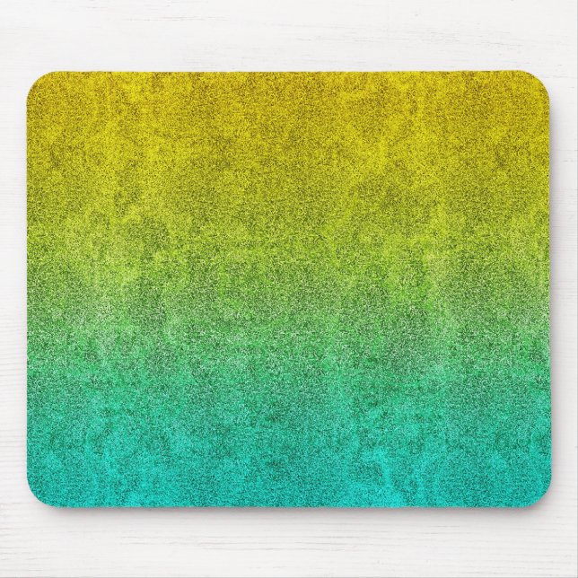 Falln Ocean Sunrise Glitter Gradient Mouse Pad (Front)