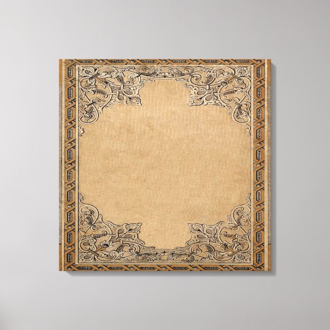 Falln Old Knotwork Paper Canvas Print (Front)