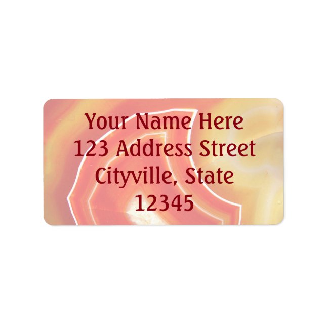 Falln Orange Agate Label (Front)