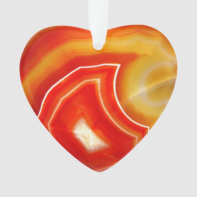 Falln Orange Agate Ornament (Front)