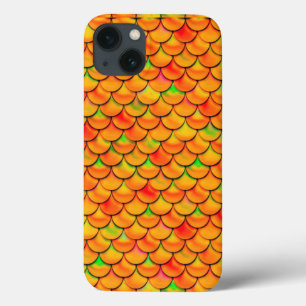 Falln Orange and Green Scales iPhone 13 Case