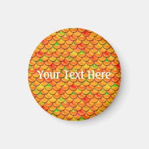 Falln Orange and Green Scales Magnet