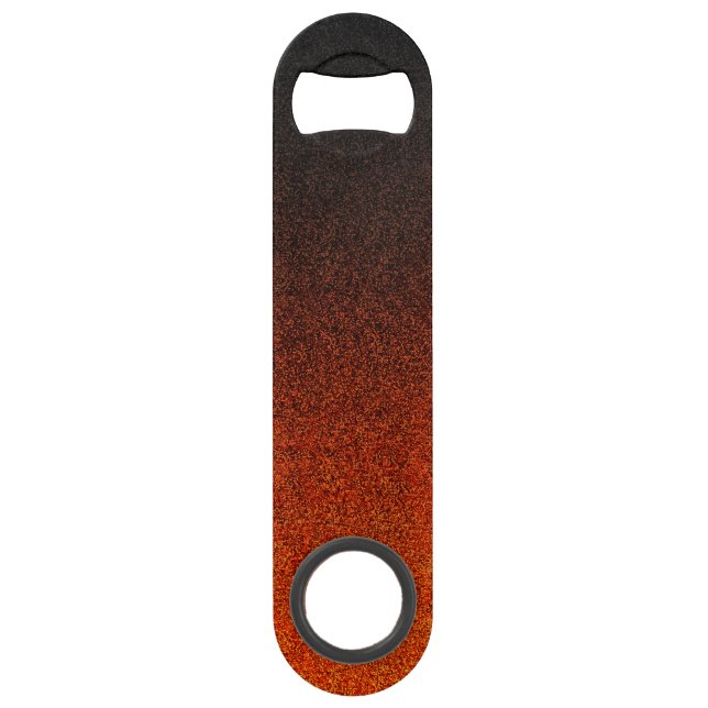 Falln Orange & Black Glitter Gradient Bar Key (Front)