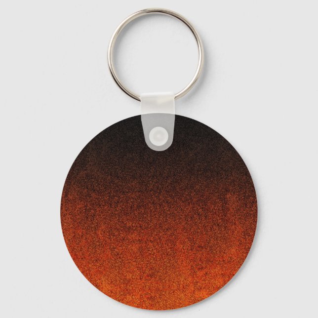 Falln Orange & Black Glitter Gradient Keychain (Front)
